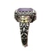 Barbara Bixby Womens Ring Sterling Silver 18K Gold Size 10 Amethyst