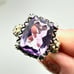 Barbara Bixby Womens Ring Sterling Silver 18K Gold Size 10 Amethyst