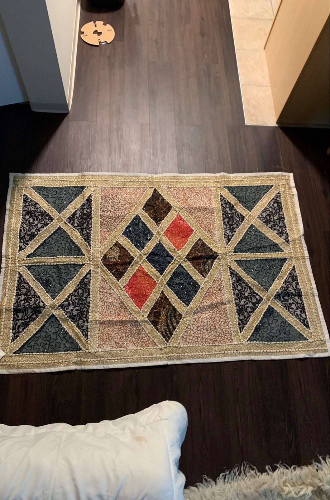 Hand beaded tapestry