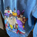 VTG Denim Looney Tunes Women’s Jacket Sz M- Taz Tweety Lady Taz Sylvester