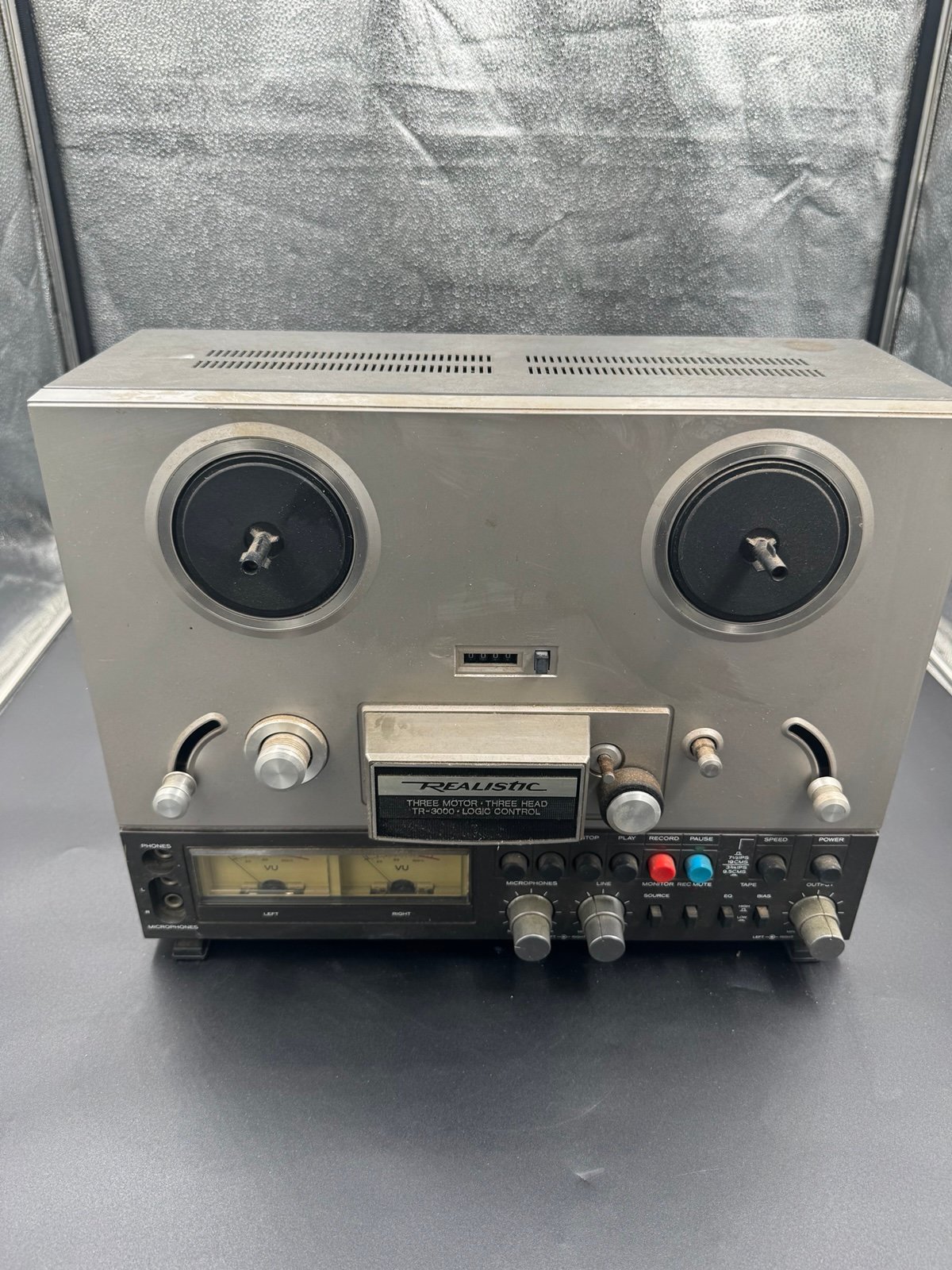 Vintage Realistic TR-3000 Three Motor Three Head Reel to Reel Tape Deck