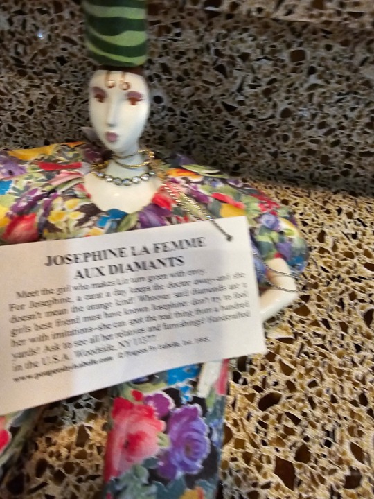 Poupee by Isabelle porcelain and millet doll - Josephine