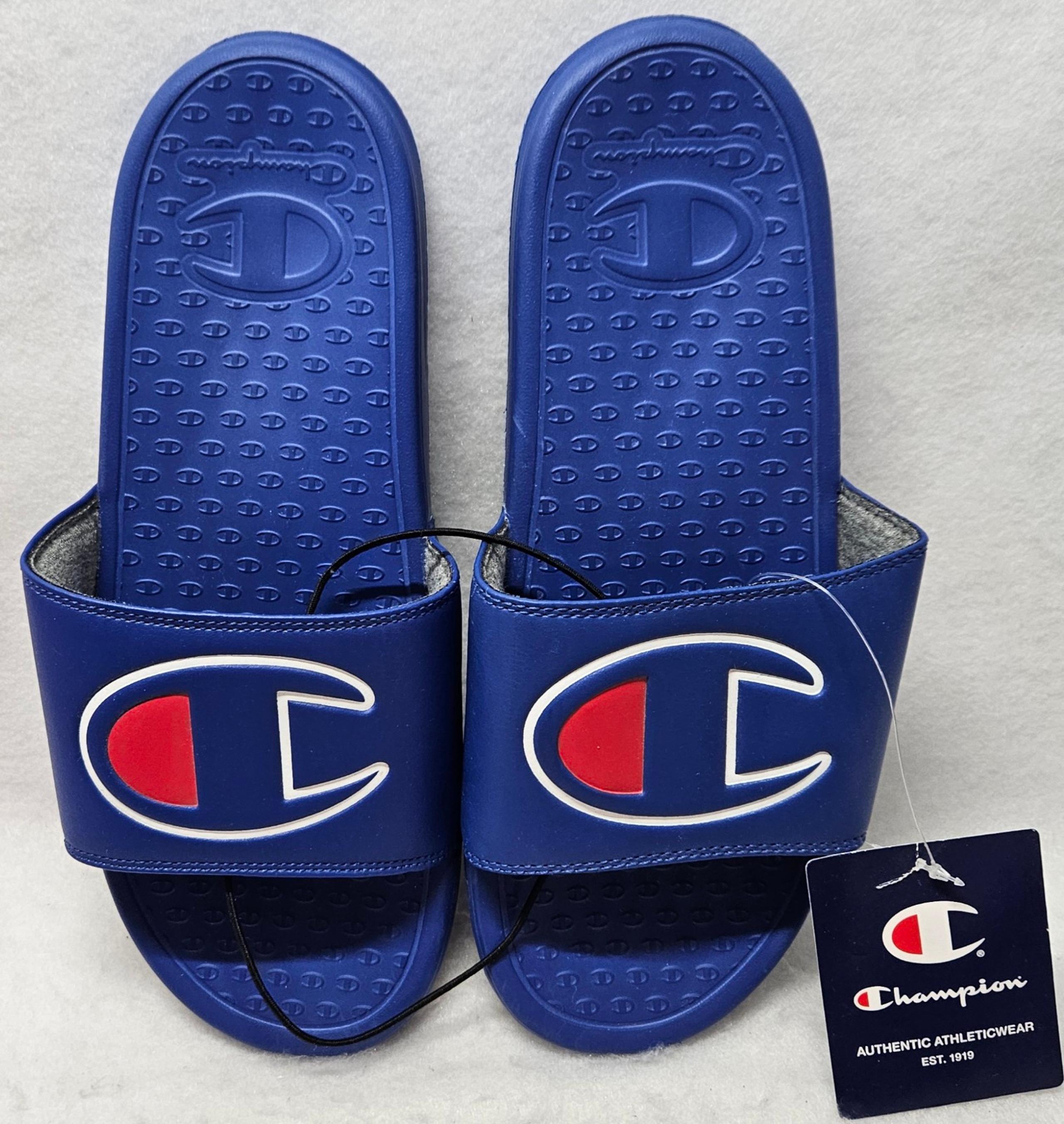 Champion Super Slide Solid C Sandals CP101312M Surf The Web, Men's Size 8/New