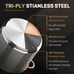 Ciwete Stock Pot 20 Quart 3 Ply Stainless Steel (Brand New Open Box)