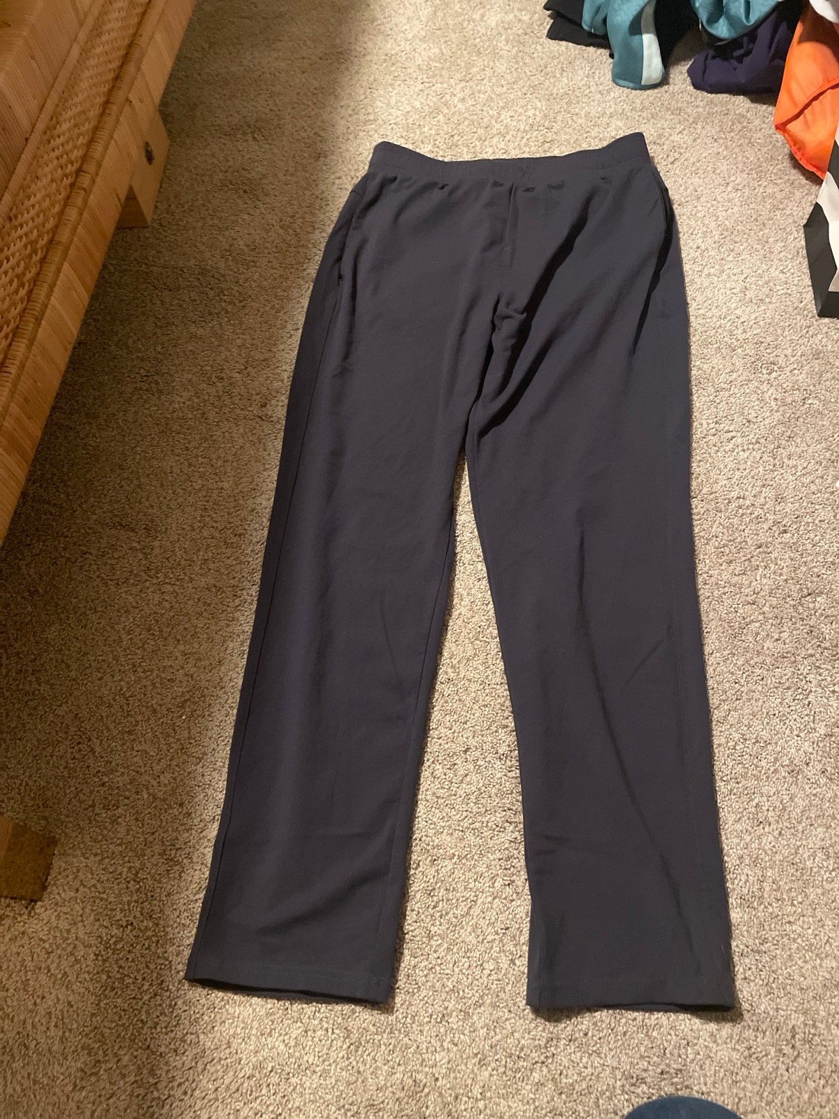 Public Rec Pants Mens 34/32 navy bl All Day Every Day Joggers Stretch Sweatpants