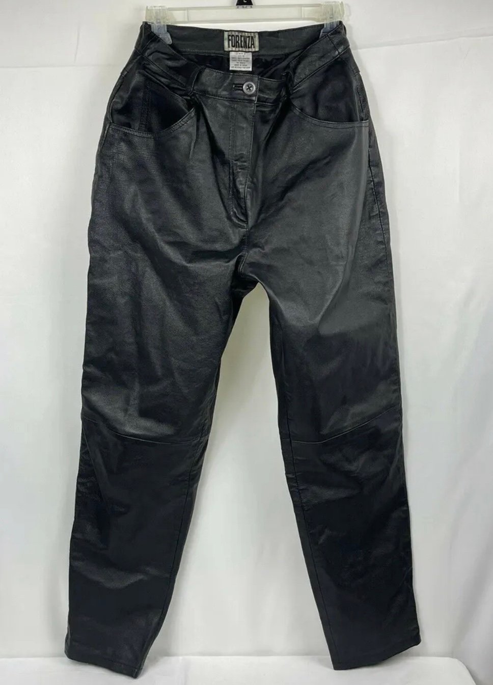 FORENZA, WOMEN'S SIZE 12-BLACK LEATHER PANTS