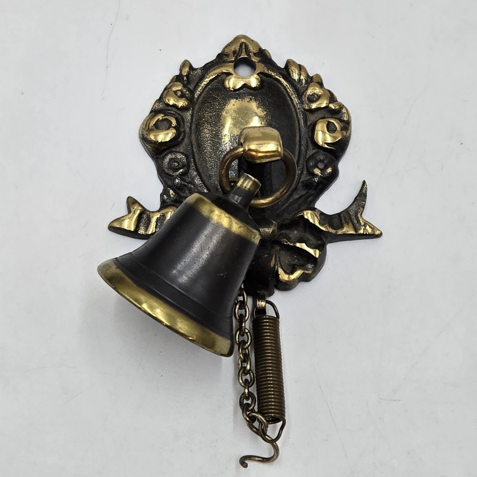 Vintage Solid Brass Bell for a Butlers Pull Shop Door ~ Made in Denmark