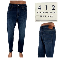 Lucky Brand Mens 36 X 30 (actual) Jeans 412 Athletic Slim 2 Way Stretch NWT 99