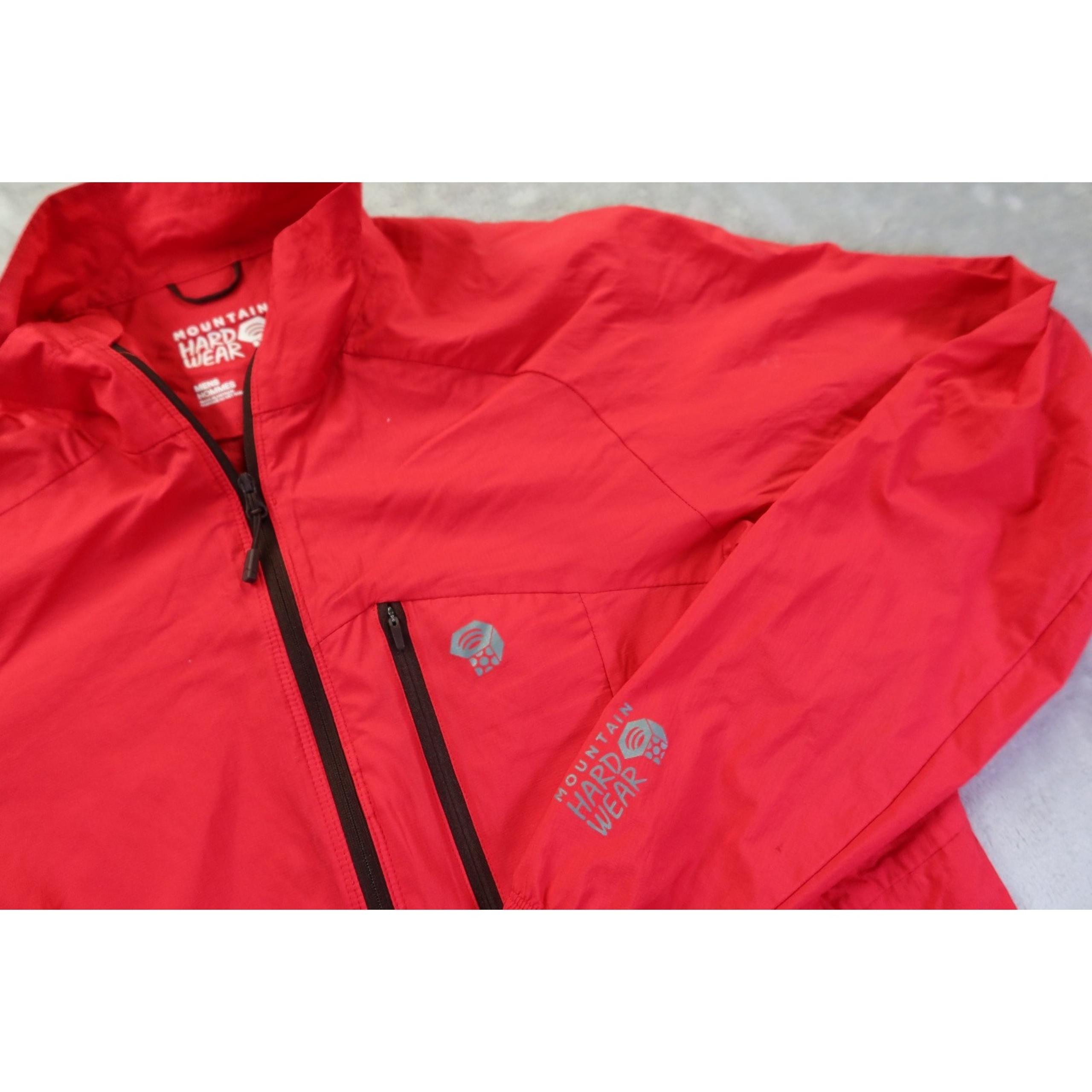 Mountain Hardware Thin Light Packable Jacket Windbreaker Men's Size M Red Hiking