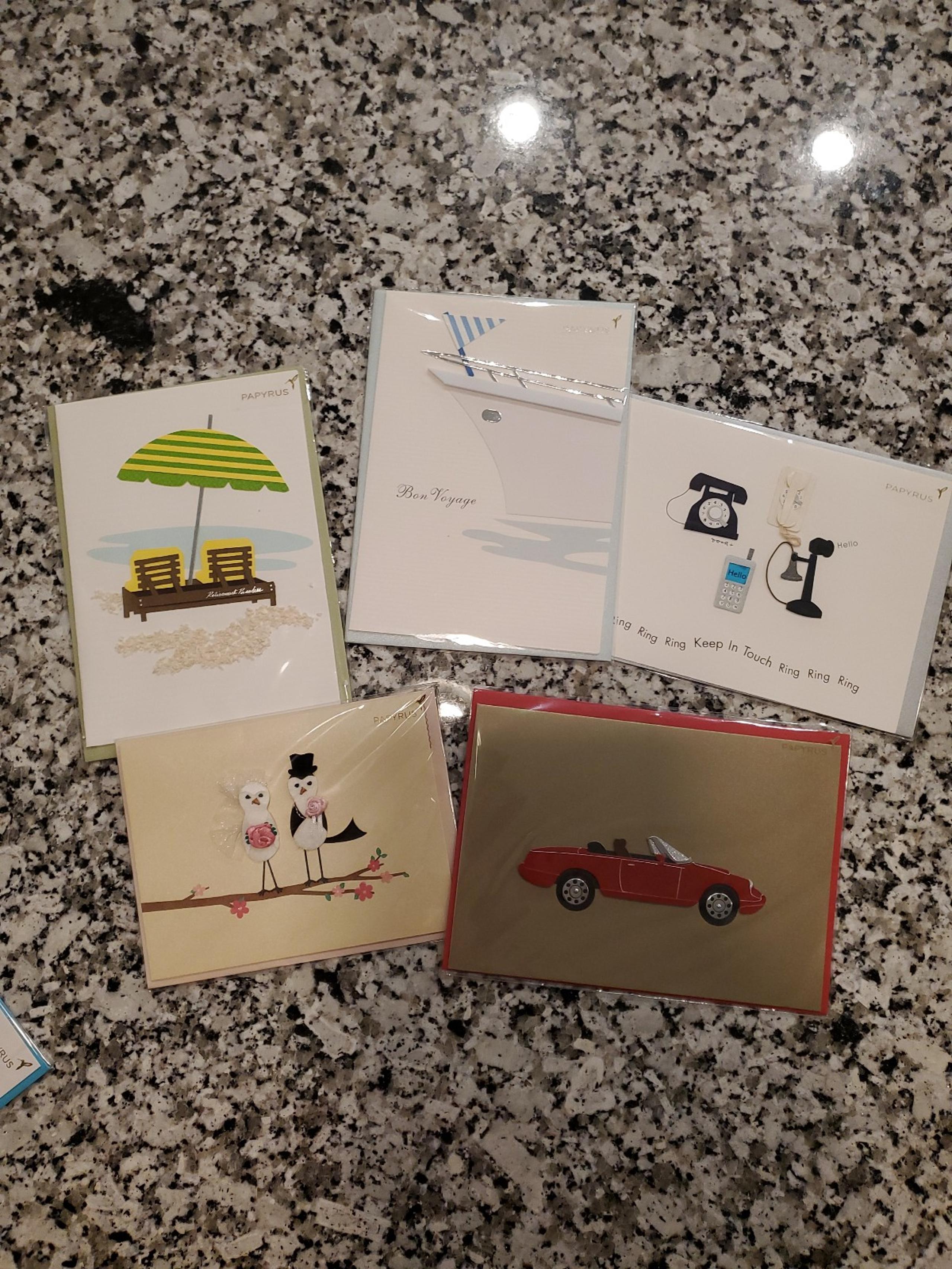 Papyrus greeting cards lot of 5
