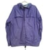 Vintage Eddie Bauer Rain Jacket Vented Nylon Blue Hooded Full Zip Womens Medium