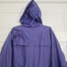 Vintage Eddie Bauer Rain Jacket Vented Nylon Blue Hooded Full Zip Womens Medium