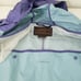 Vintage Eddie Bauer Rain Jacket Vented Nylon Blue Hooded Full Zip Womens Medium