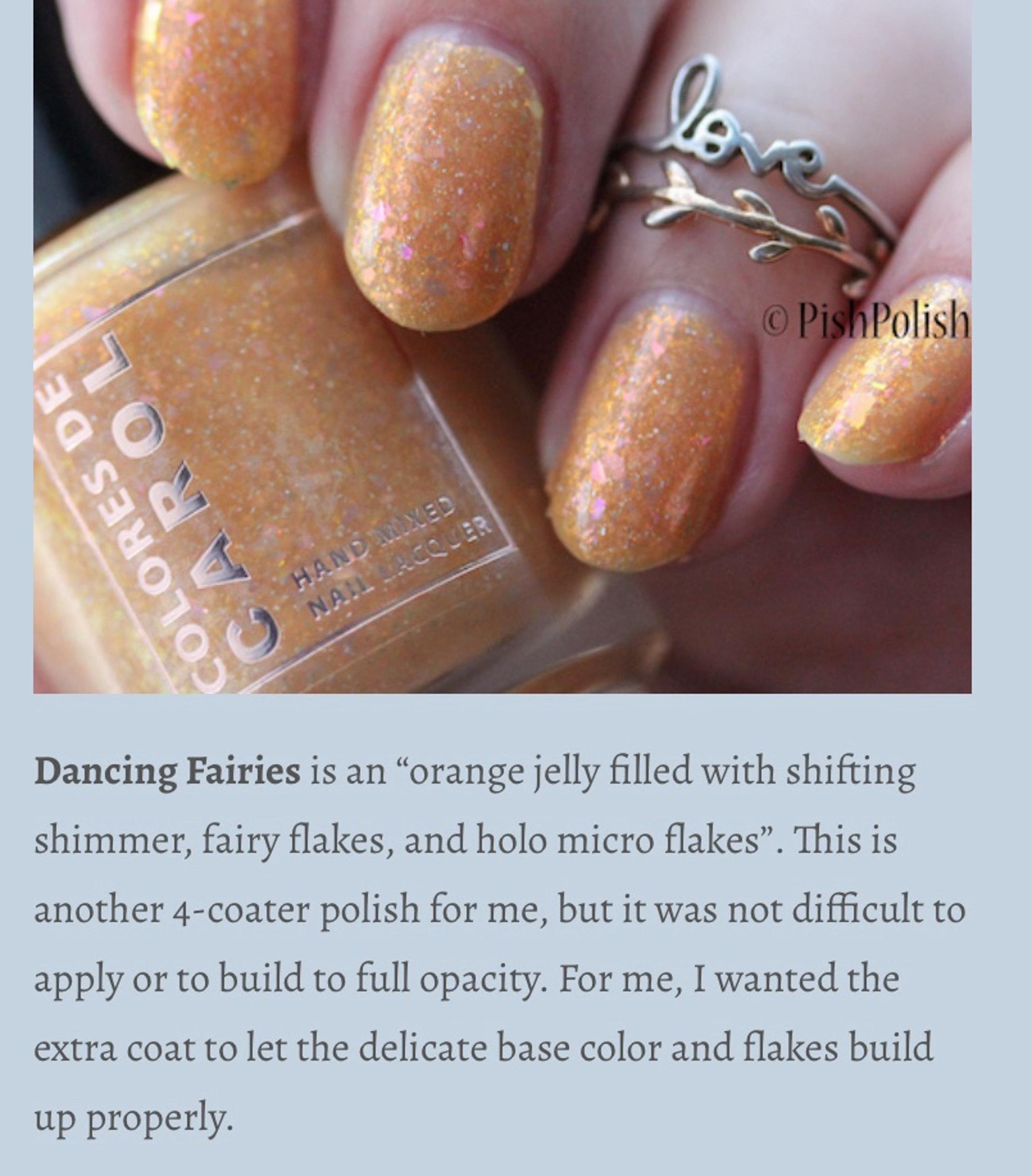 Colores de Carol indie nail polish dancing fairies