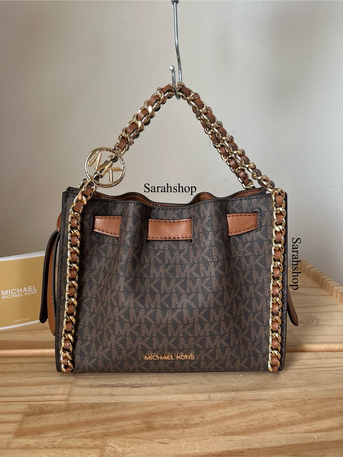 Michael Kors Mina Small Signature Logo Chain Crossbody