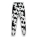 SIMON MILLER Women Monogram Letter Evan 22 Stirrup Leggings Black & White Small