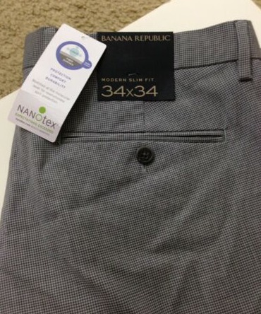 Banana Republic Modern Slim Fit Pants 34