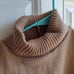 Zara Brown turtle Neck Long Sleeveless