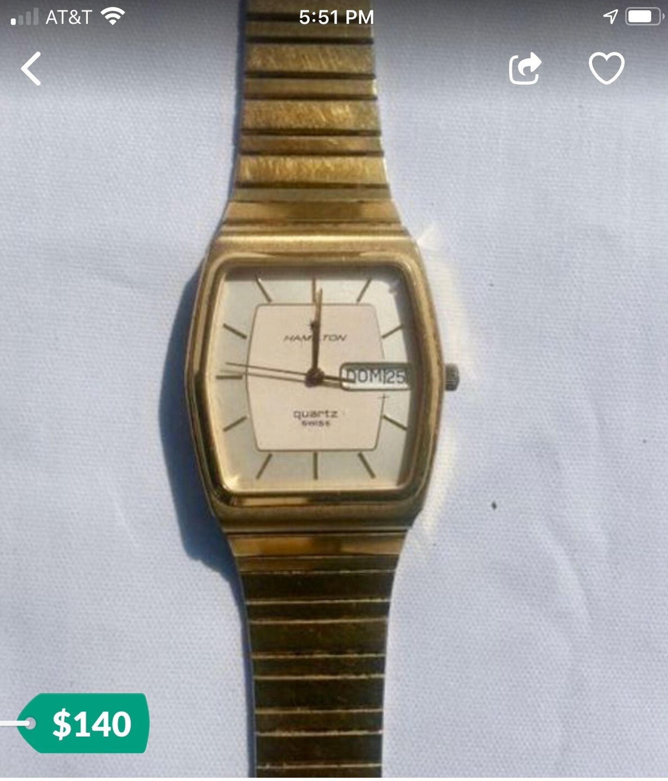 Electric Hamilton Vintage Watch