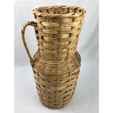 @Woven Basket -Hand Woven From Mexico 19” Tall-W/Handle-Umbrella/Decor/BOHO@