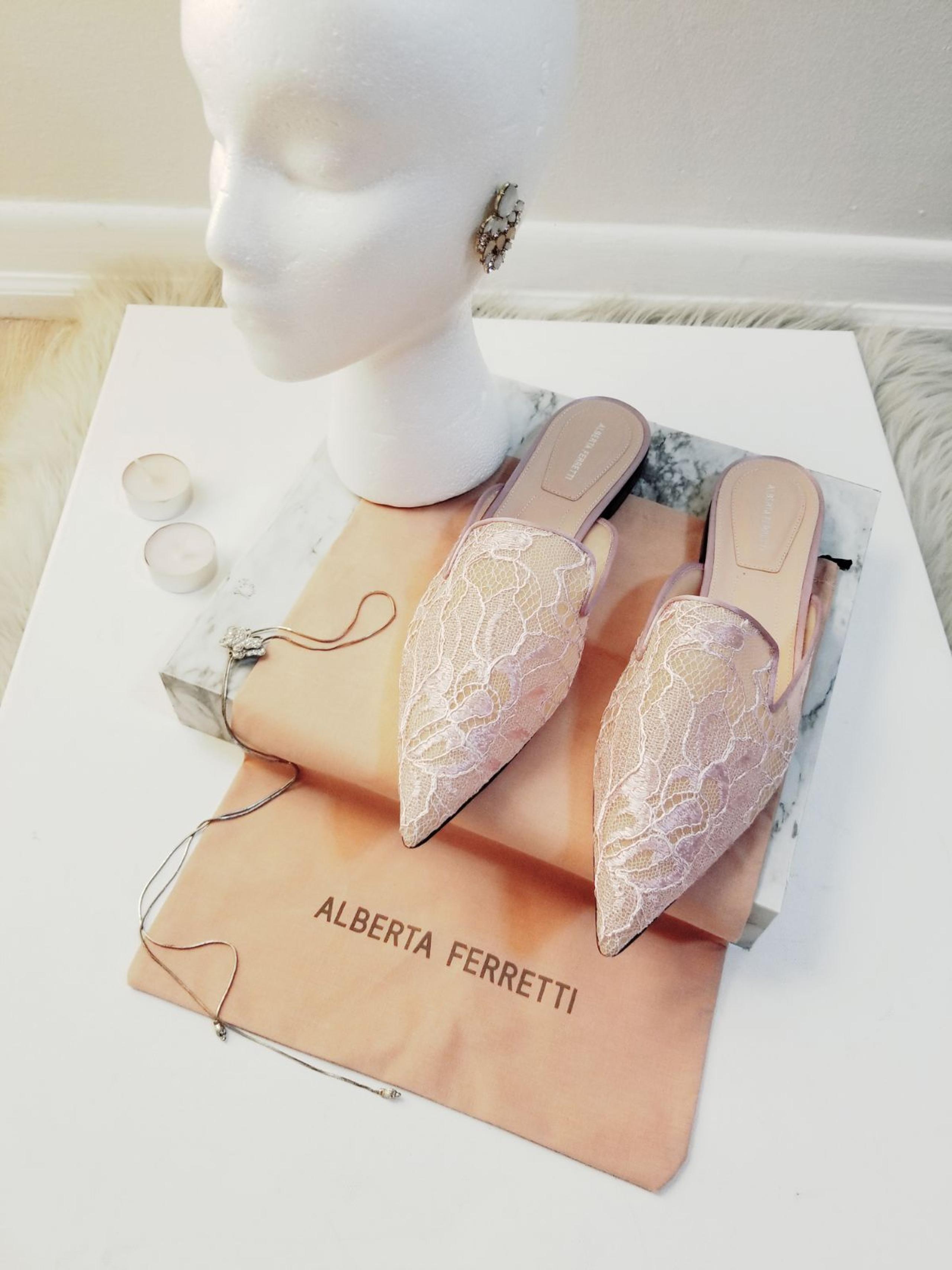 Alberta Ferretti's mule flats