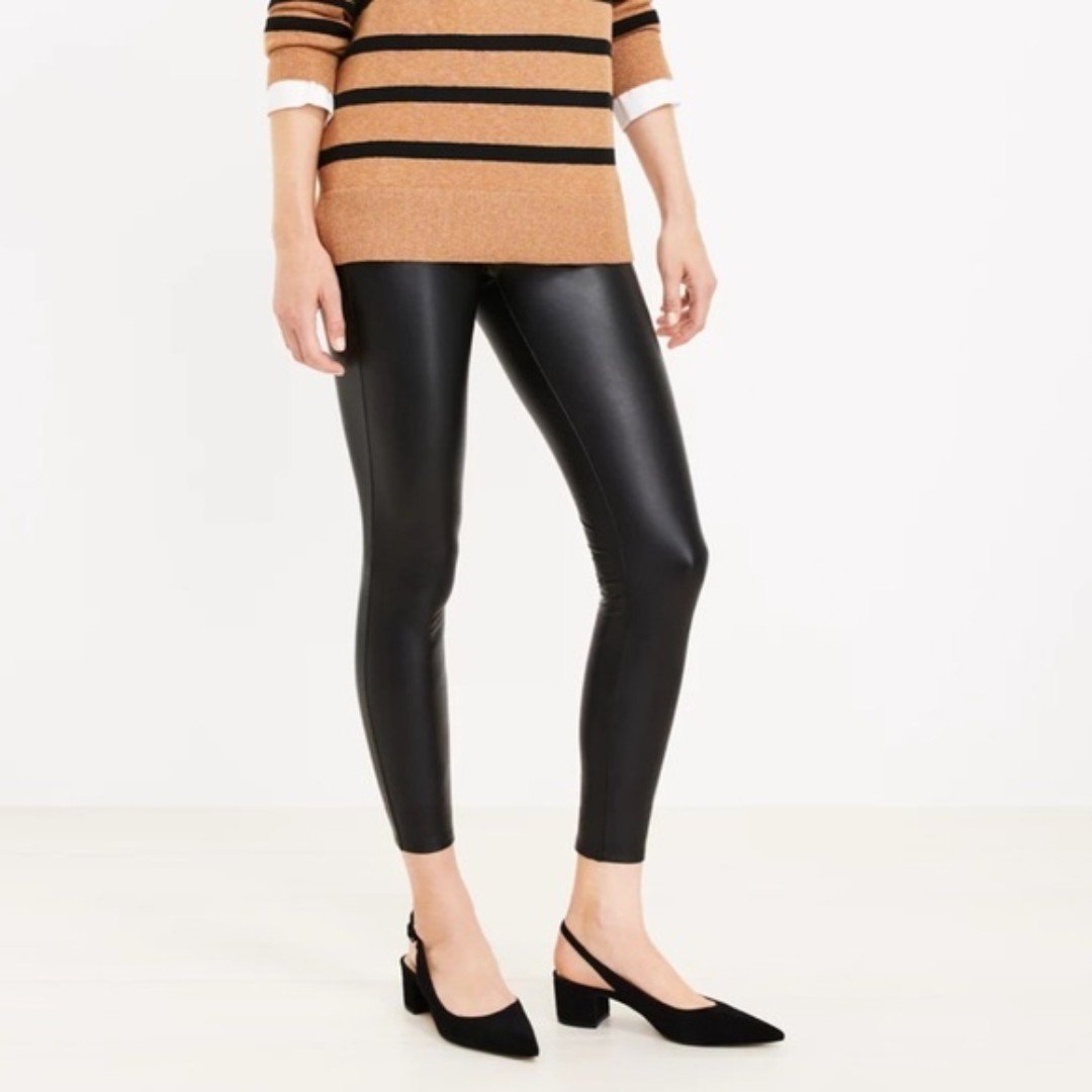 Loft faux leather leggings