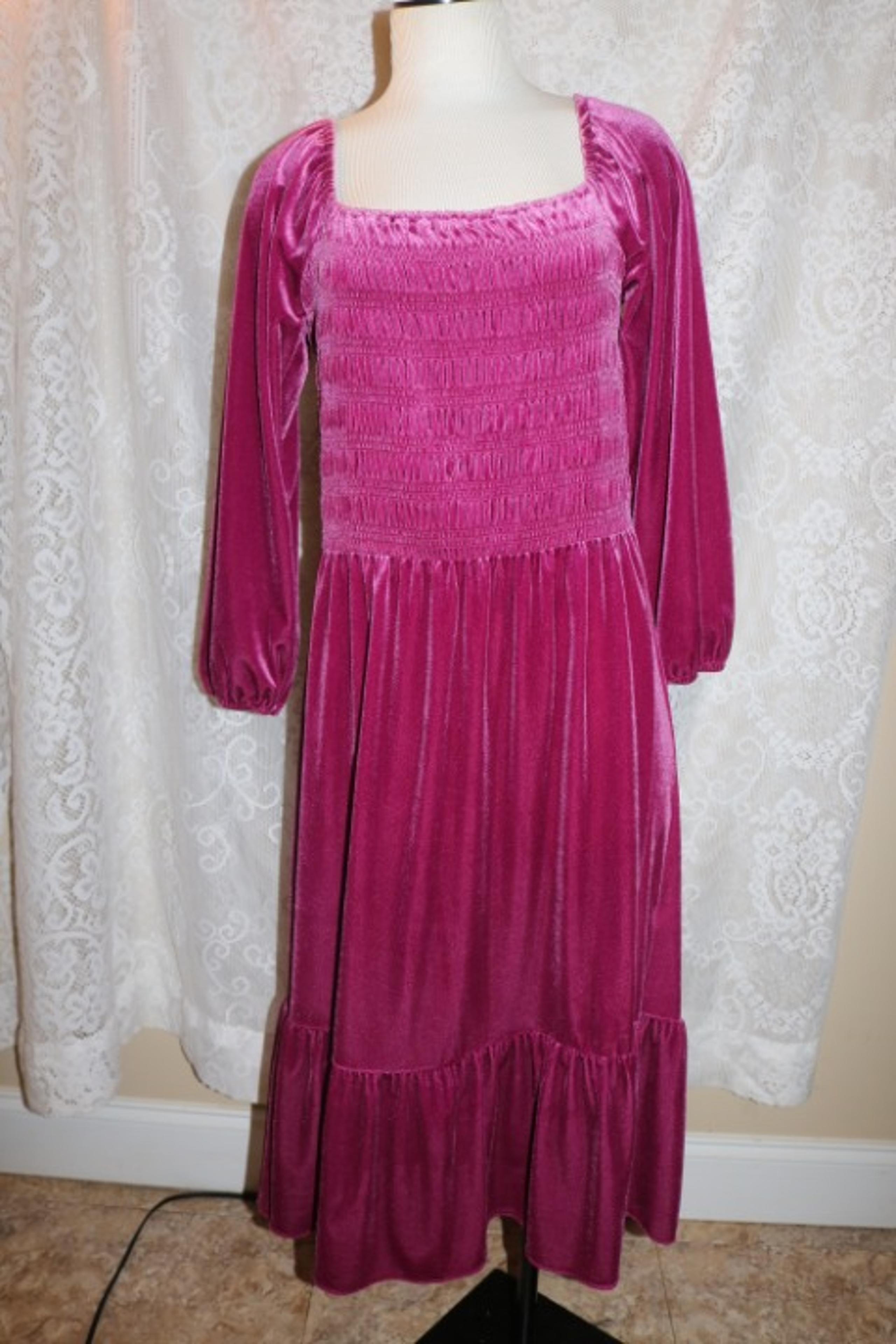 LC Lauren Conrad wine chalet pink large dress NWT Maxi length