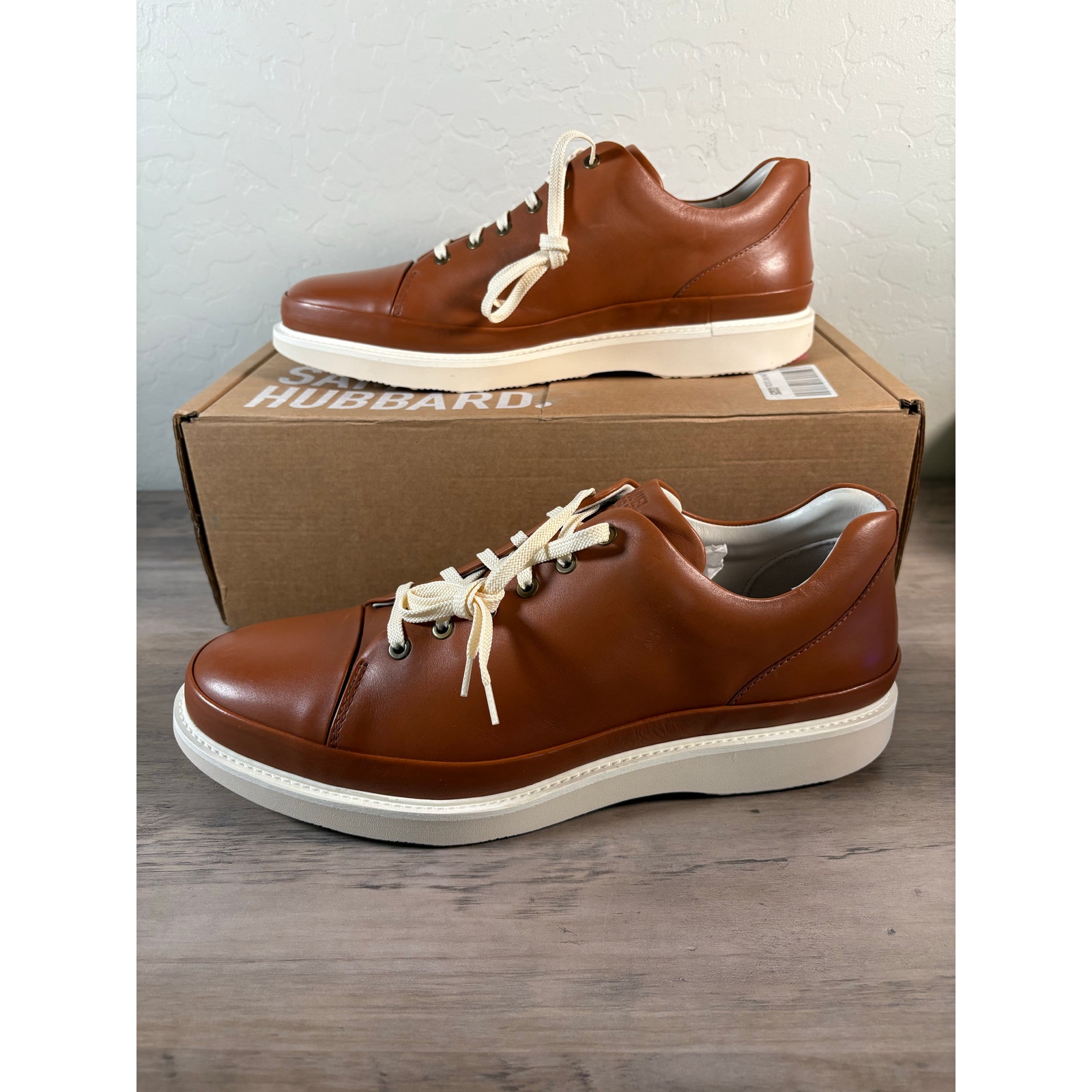 Samuel Hubbard Men's Hubbard Fast Burnished Tan Full Grain Leather Size 14 NIB