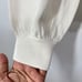 PETER MILLAR Sweaters Womens Small Cream Silk Cotton Blend V-Neck Collared Golf