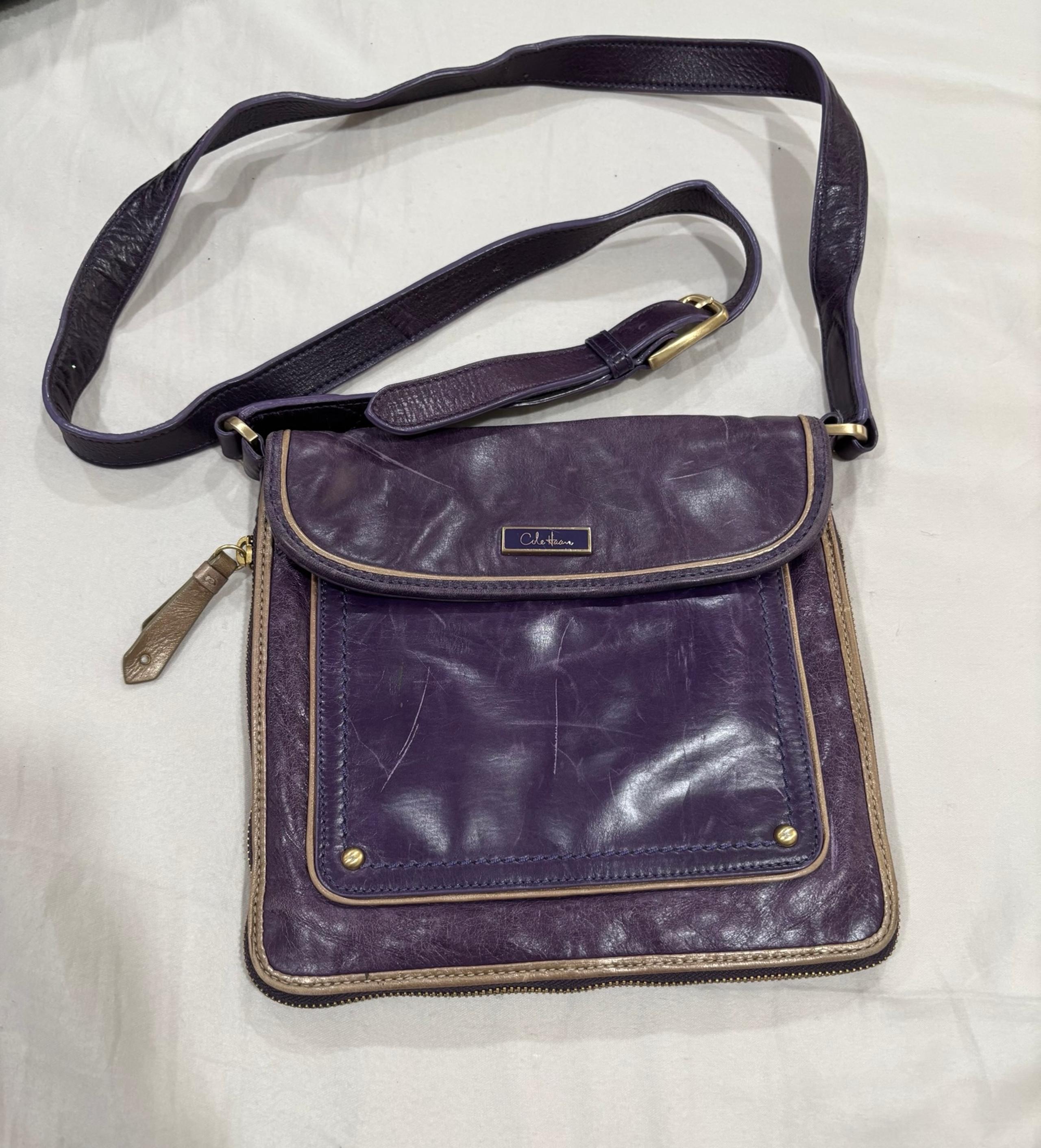 Cole Haan purple crossbody bag