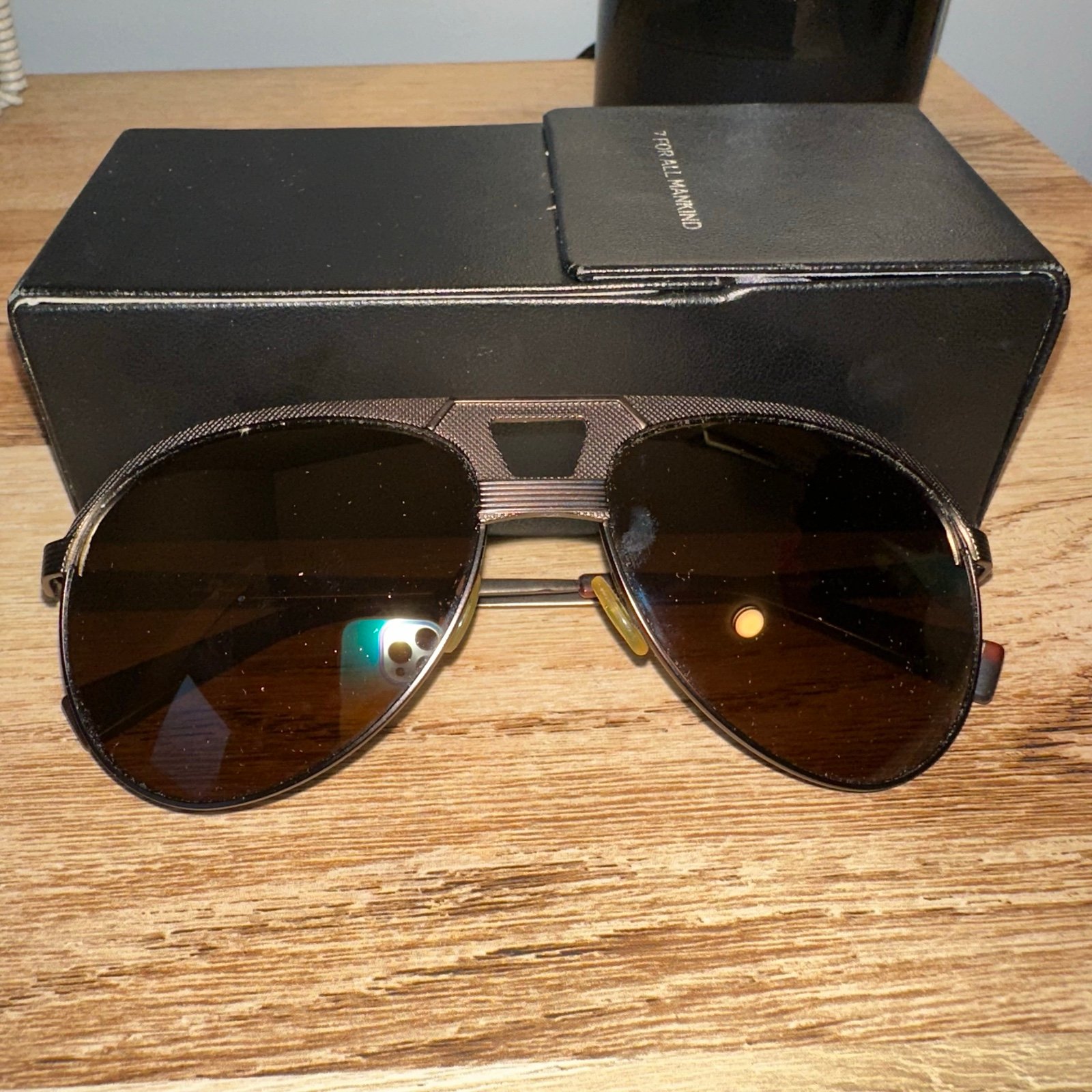 Aviator Sunglasses - Brown