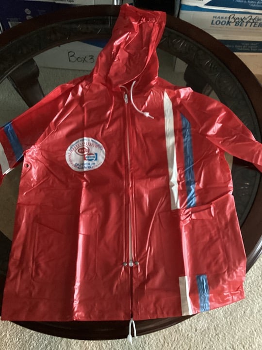 Vintage Cincinnati Reds Pepsi Dugout Club Childs Medium Giveaway Rain Jacket