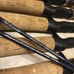 (3) 4'6 Shakespeare Micro Series Graphite UL Casting Rods Cork Handle Blue