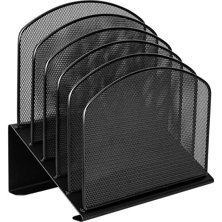 Five-Tiered Upright Section Mesh Desk Organizer for Home or Office