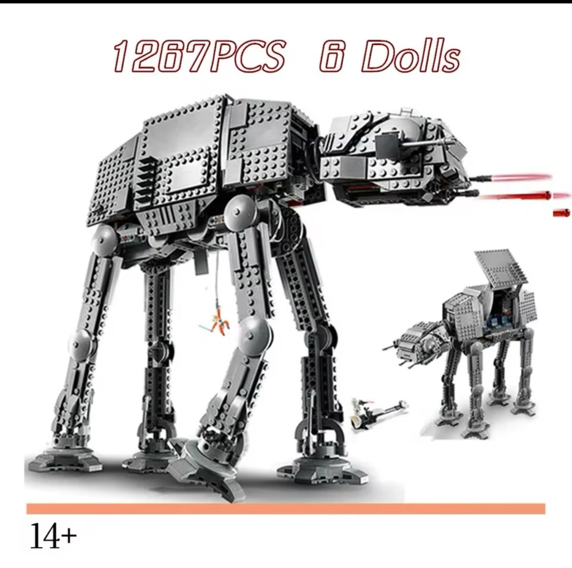 LEGO compatible At-At Building Blocks Bricks Diy Model Modfied From -75288