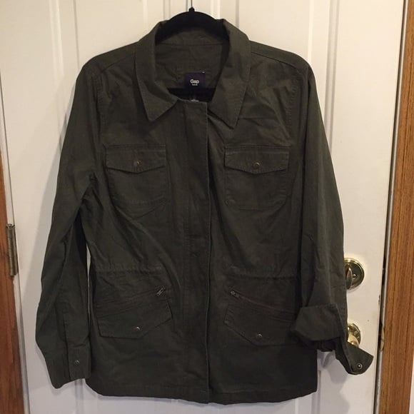 NWT GAP Utility Jacket Slope Brown (Green) size Large