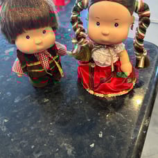 Vintage set of 2 Pituka Mexican boy snd girl dolls