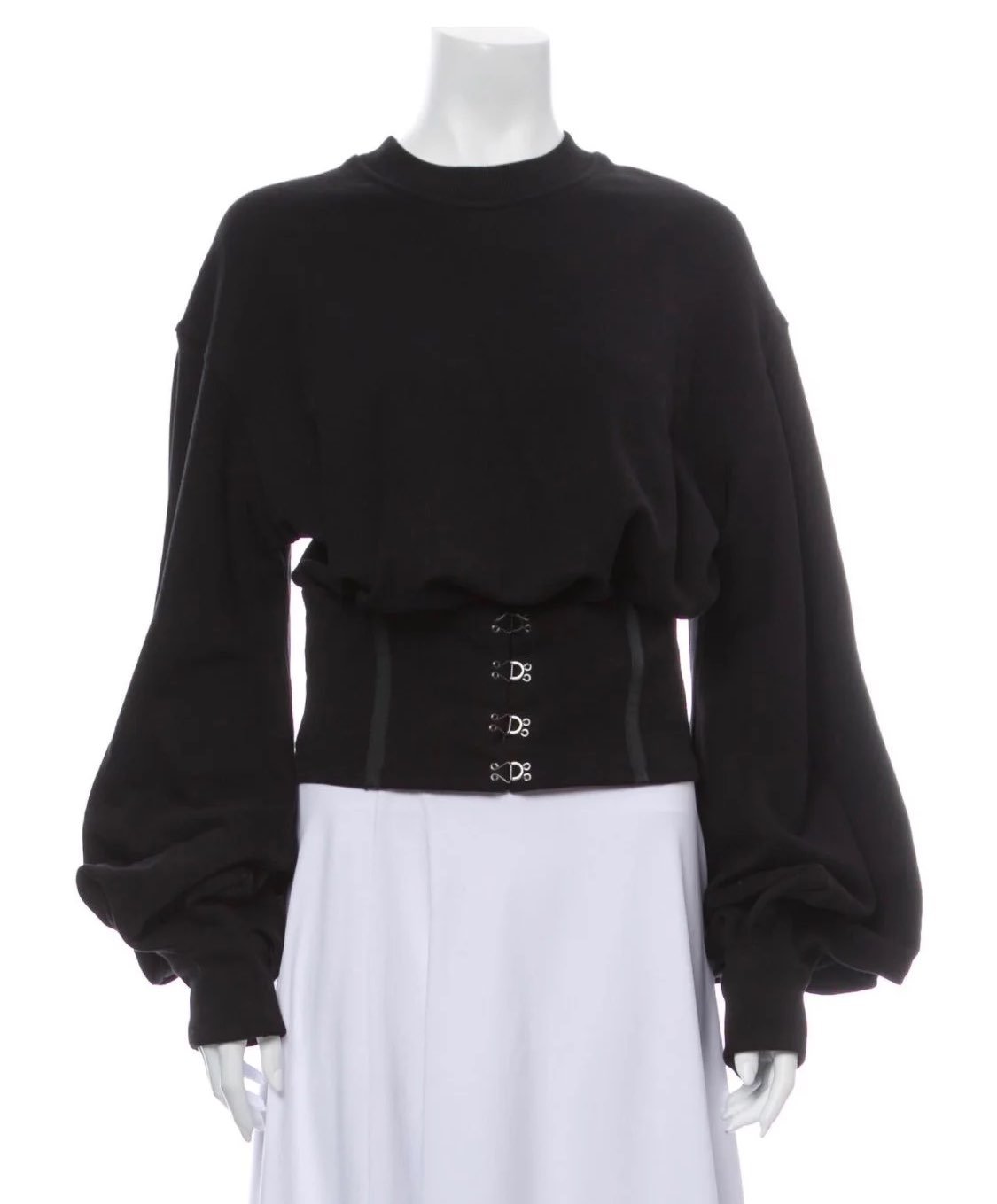 Simkhai corset puff sleeve sweatshirt xs