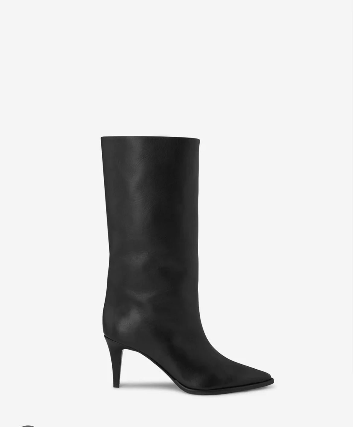 Tamara Mellon mid calf boots 75cm heel Napa leather black 39.5 new never worn wi