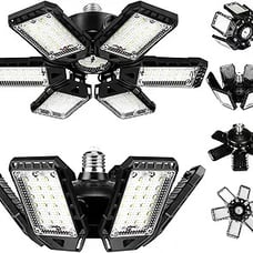 2 Pack LED Garage Lights Bulb with 6+1 Deformable Panels
