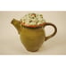 Floral Glazed Ceramic Stoneware Teapot
