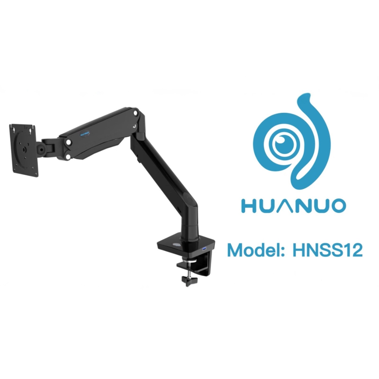Huanuo Single Monitor Arm Mount Desk Stand for 17 -35 Full Motion Screen HNSS12