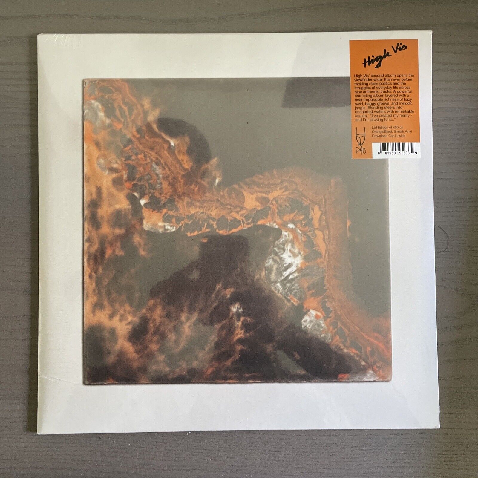 High Vis - Blending LP, Dais Ltd Orange/Black Smash Vinyl NEW UNOPENED Rare