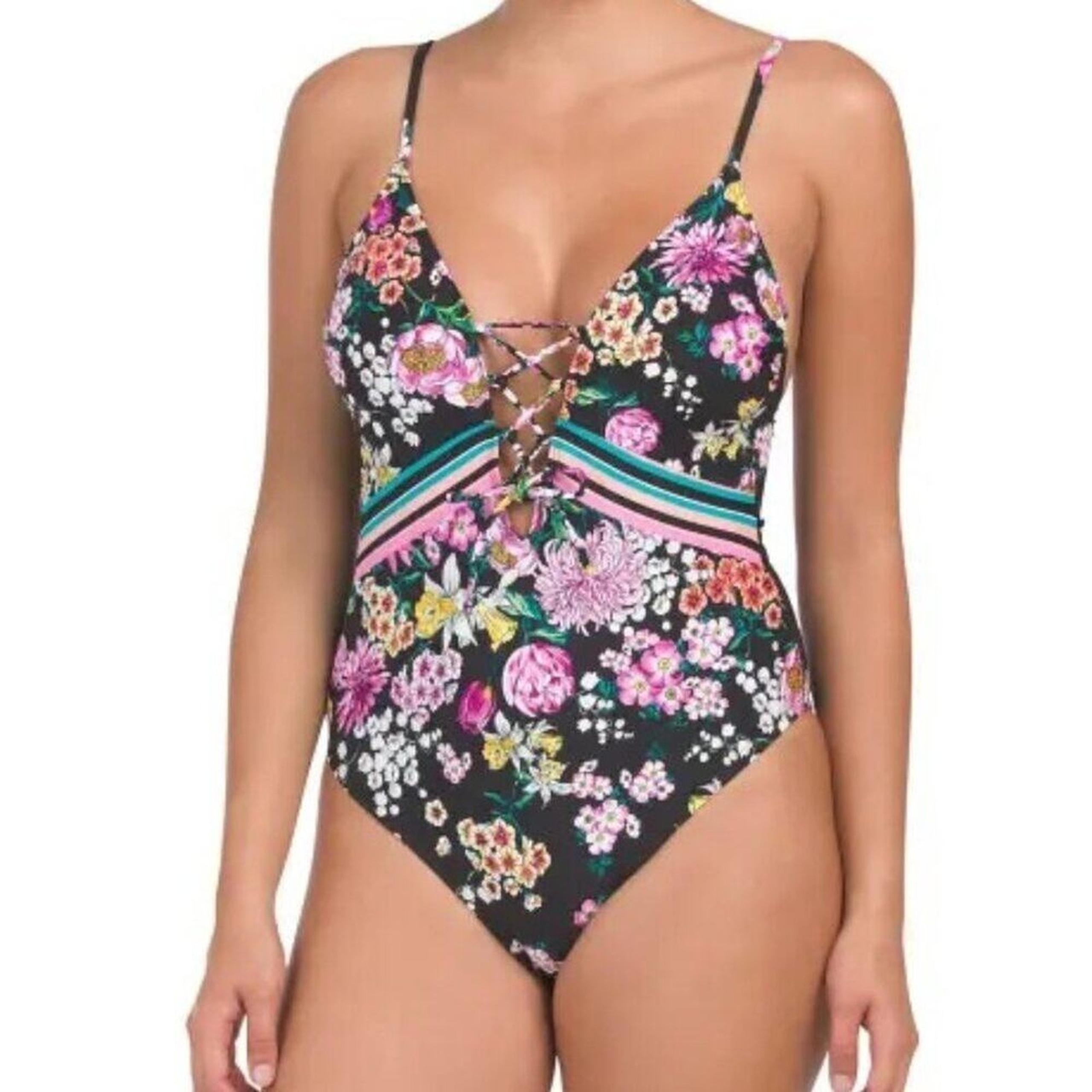 KENNETH COLE REACTION Bloomin Beauty One-piece Swimsuit - NWT - 1X