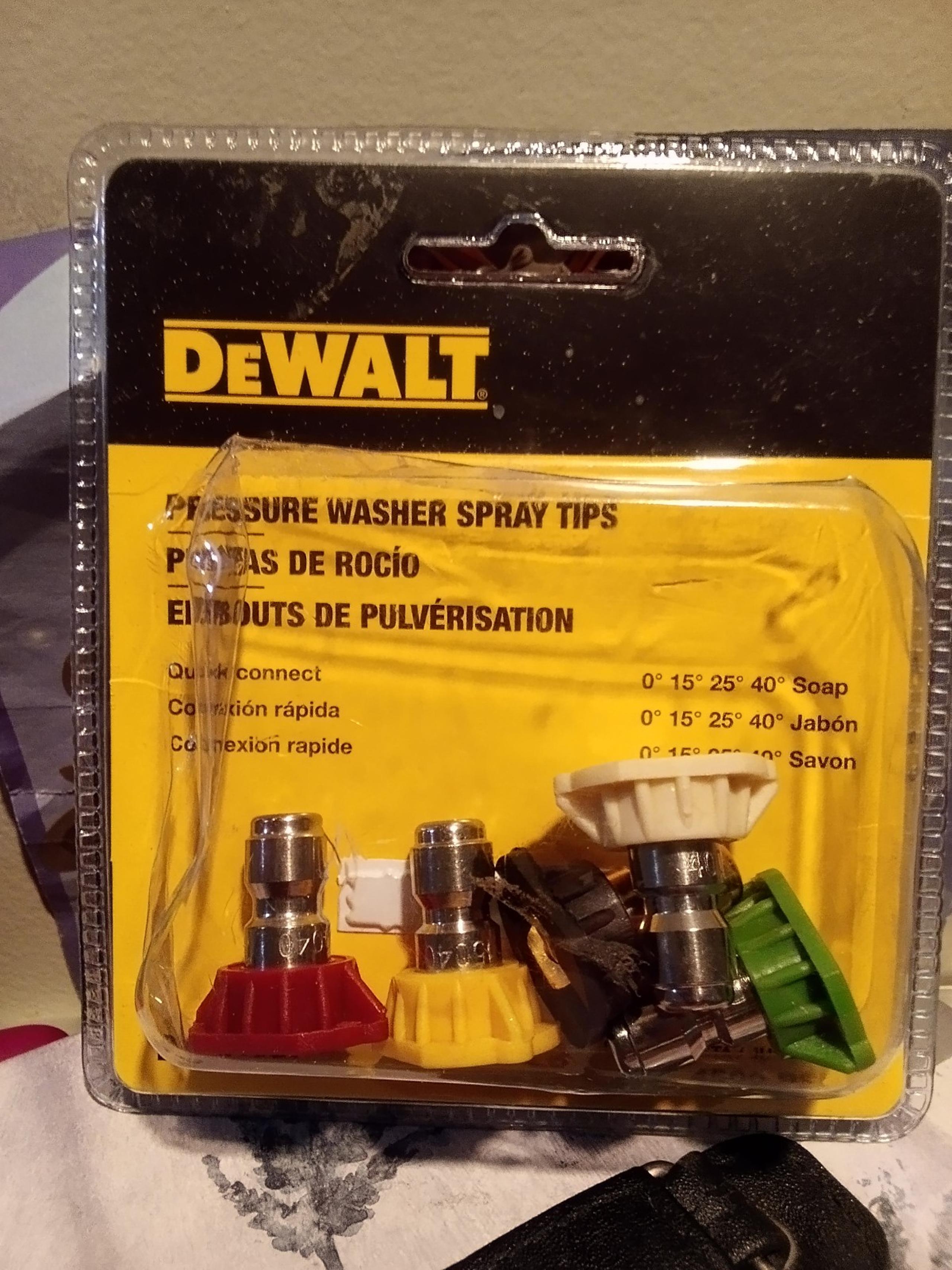 DeWalt Pressure Washer Spray Tips DXPA45ST