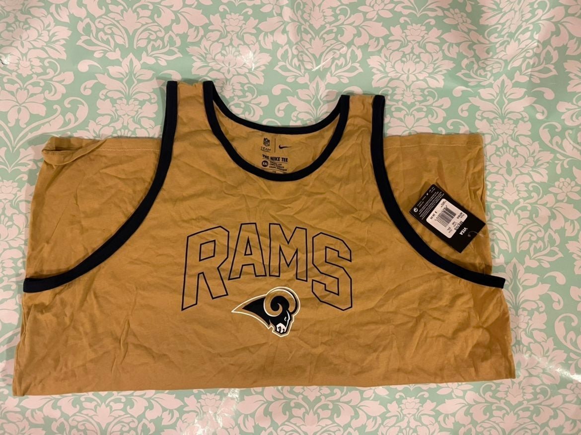 Nike men rams tank shirts
