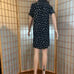 Black swan pattern long blouse with tie/belt size S/M