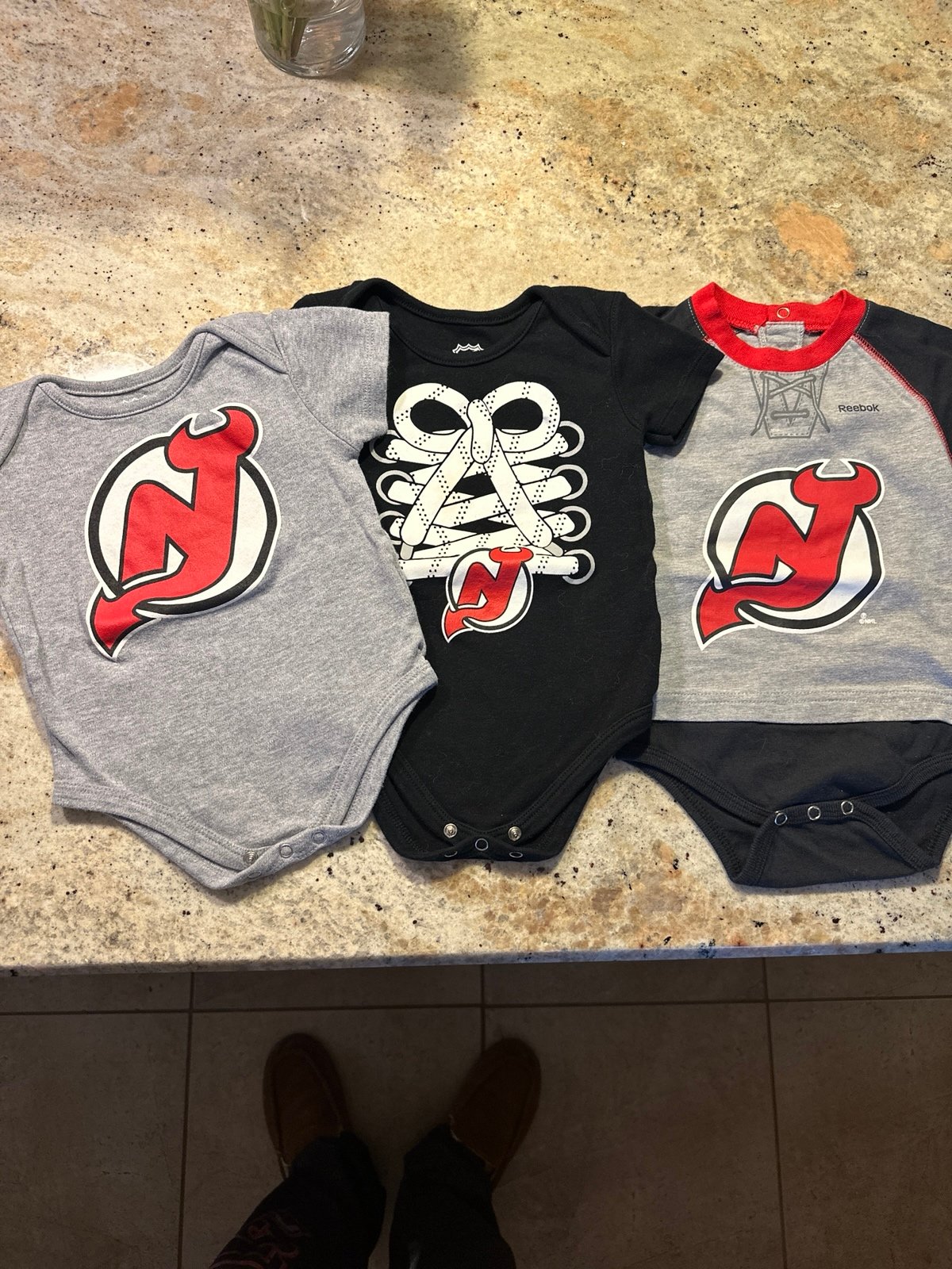 New Jersey Devils Onesies - Lot of 3