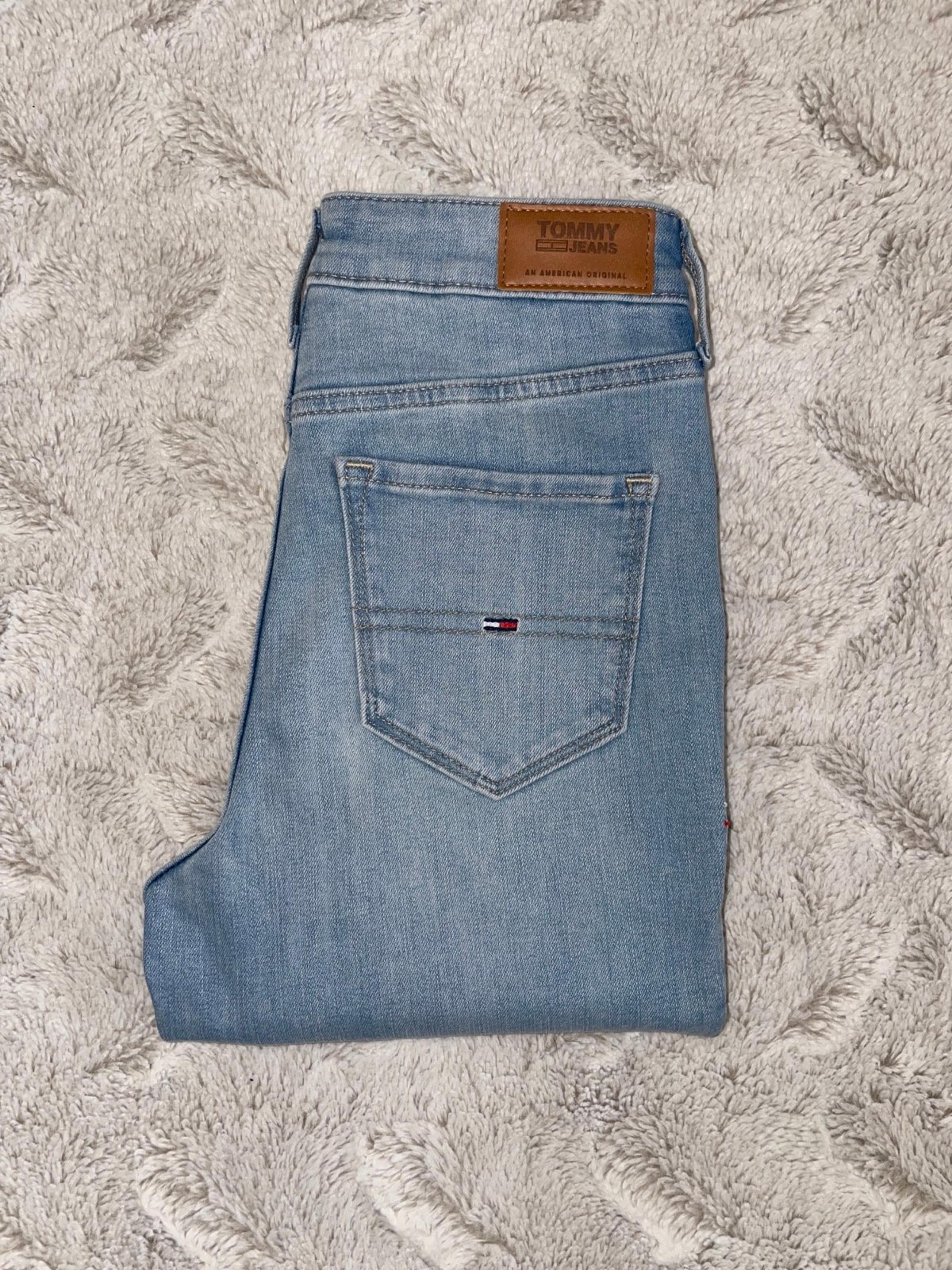 VTG Tommy Hilfiger denim jegging high rise ankle skinny pant Sz 26