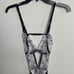Victoria Secret Embroidered Bow Teddy size Large NWT colors black and white